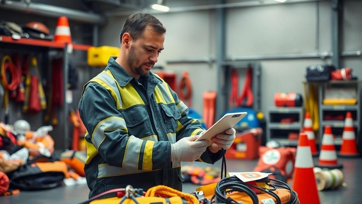 Inspeção e manutenção de equipamentos de resgate Inspeção e manutenção de equipamentos de resgate
