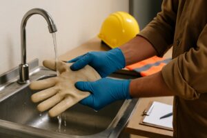 Passo a passo para higienizar e conservar luvas de proteção EPI corretamente