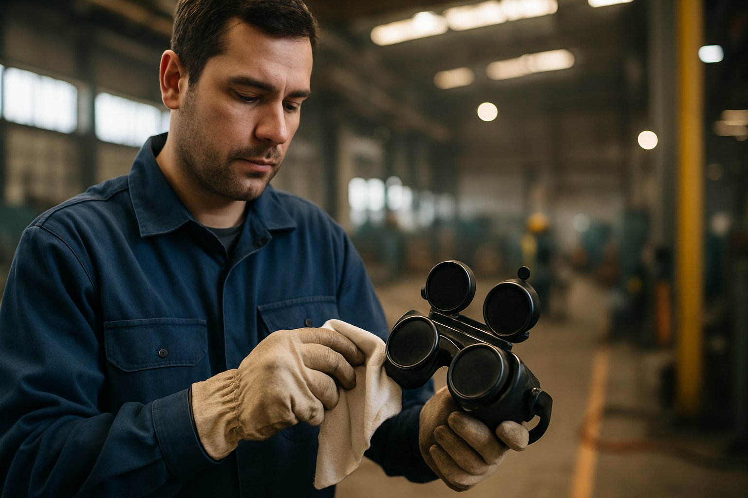 Passo a passo para realizar a manutenção correta de óculos de solda em ambientes industriais