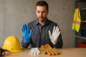 Como escolher luvas nitrílicas, látex e vaqueta para segurança no trabalho