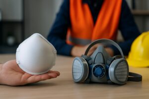 Diferenças entre respiradores descartáveis e reutilizáveis: qual é melhor para sua equipe?