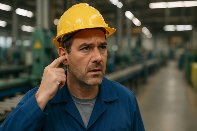 A verdade incômoda sobre o uso insuficiente de protetor auricular em fábricas