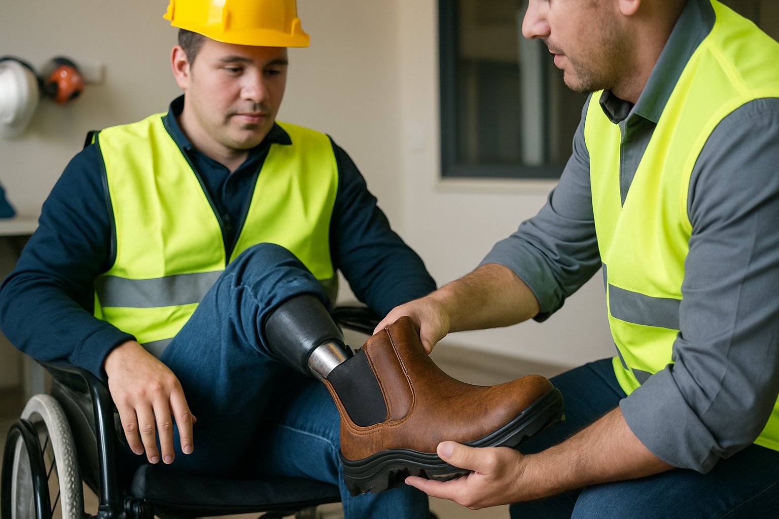 Como adaptar botinas de segurança para trabalhadores com necessidades especiais
